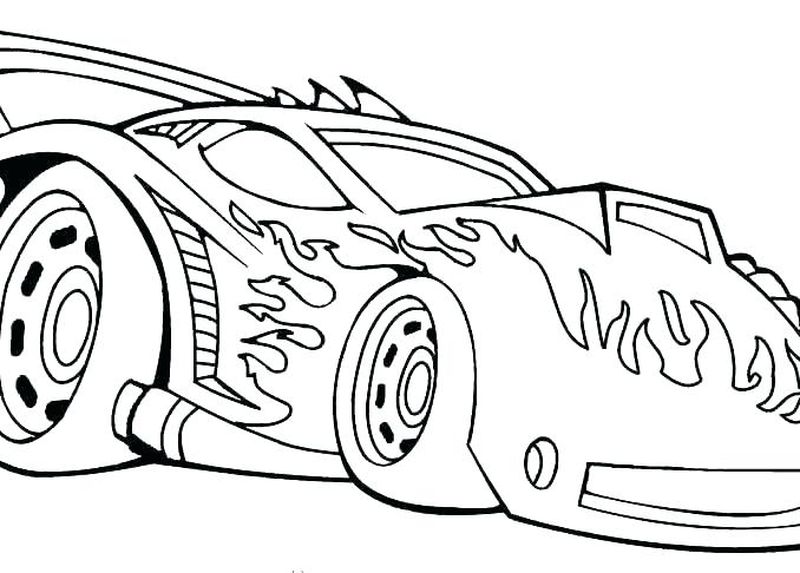 Hot Wheels Coloring Pages For Boys