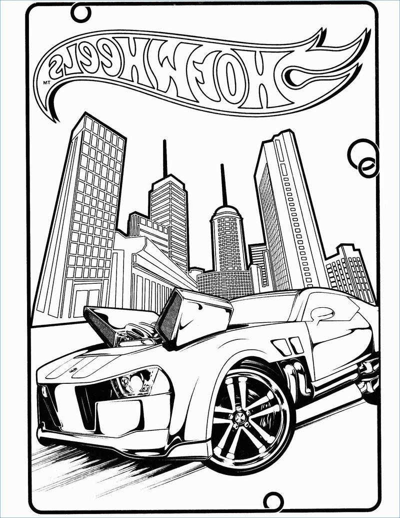 Hot Wheels Coloring Pages Free