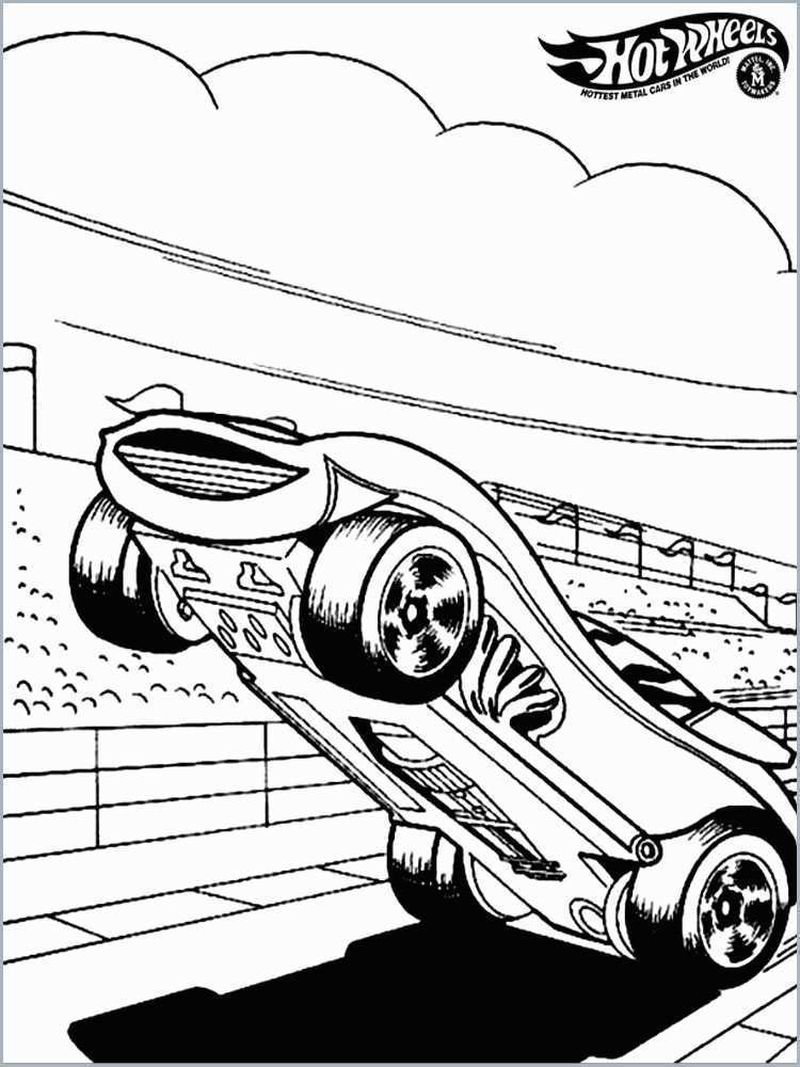 Hot Wheels Coloring Pages Of 1186 Mj I Nl