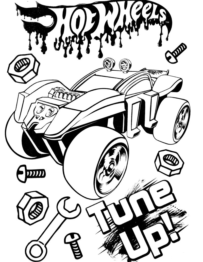 Hot Wheels Coloring Pages To Print