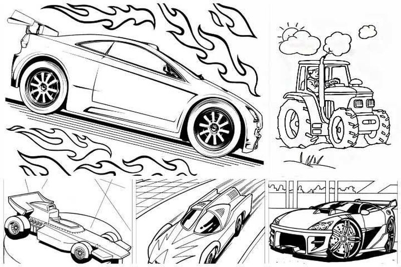 Hot Wheels Coloring Pages Vintage
