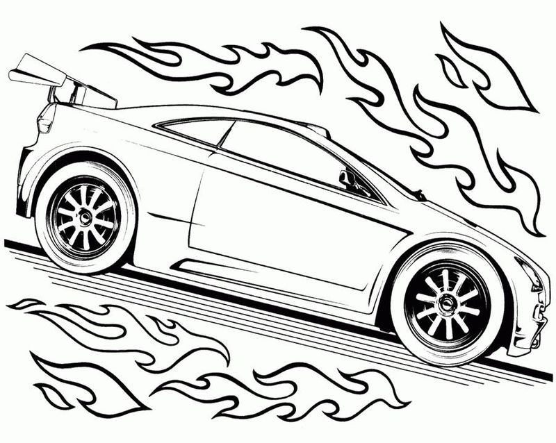 Hot Wheels Printables Coloring Pages