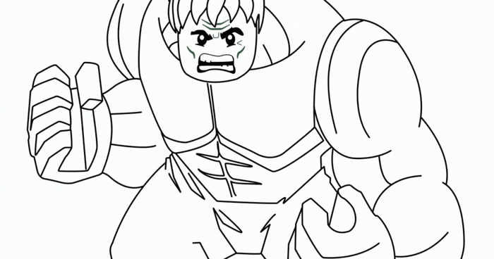 Hulk Lego Avengers Coloring Pages