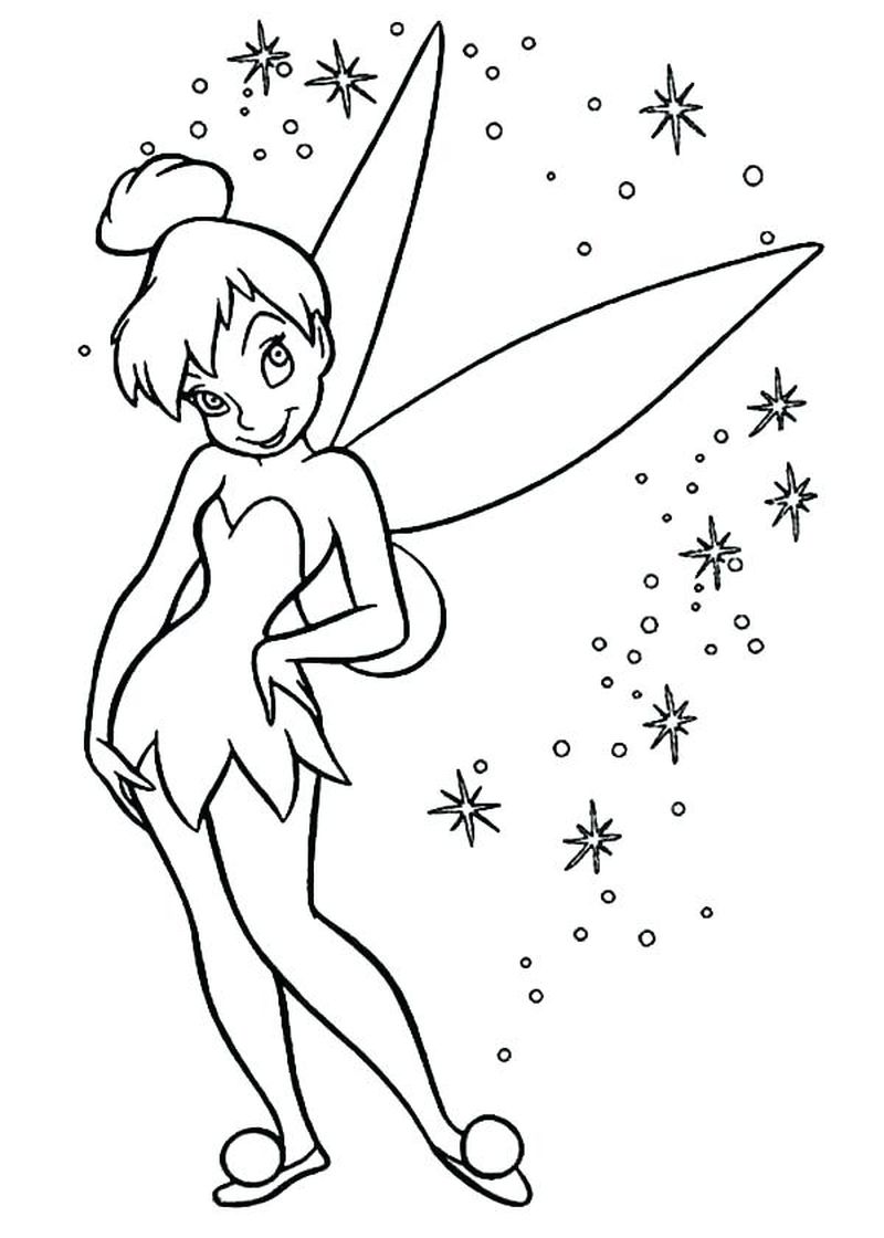 I Love Tinkerbell Coloring Pages