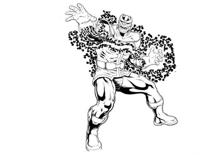Infinity War Thanos Coloring Pages