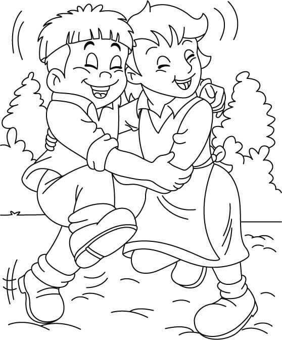 International Day Of Friendship Coloring Pages