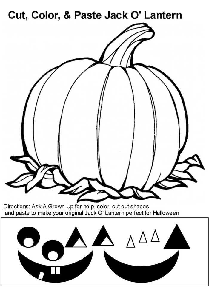 Jack O Lantern Activity Sheet