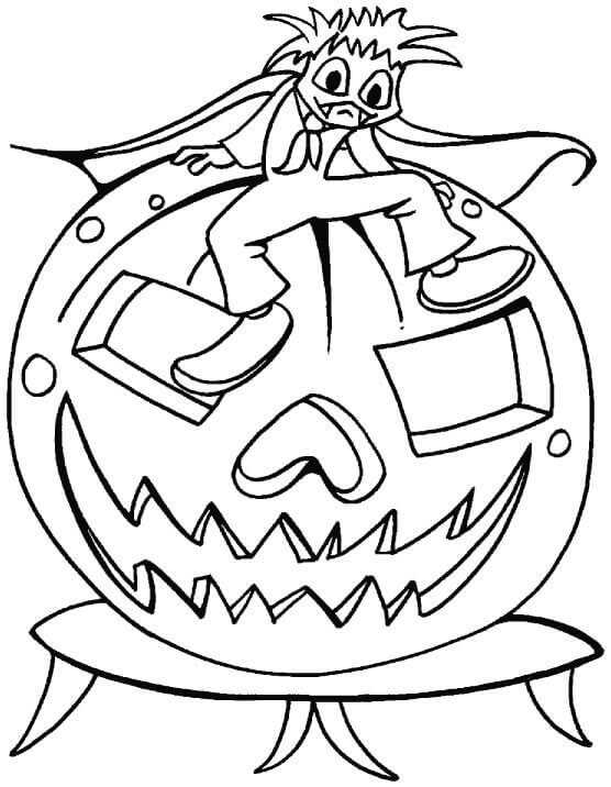 Jack O Lantern Coloring Images