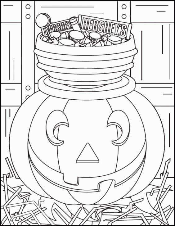 Jack O Lantern Coloring Pictures To Print