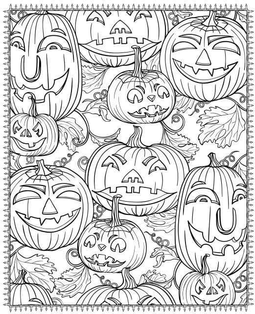Jack O Lanterns Image to Color