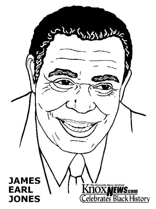 James Earl Jones Black History Month Coloring Pages