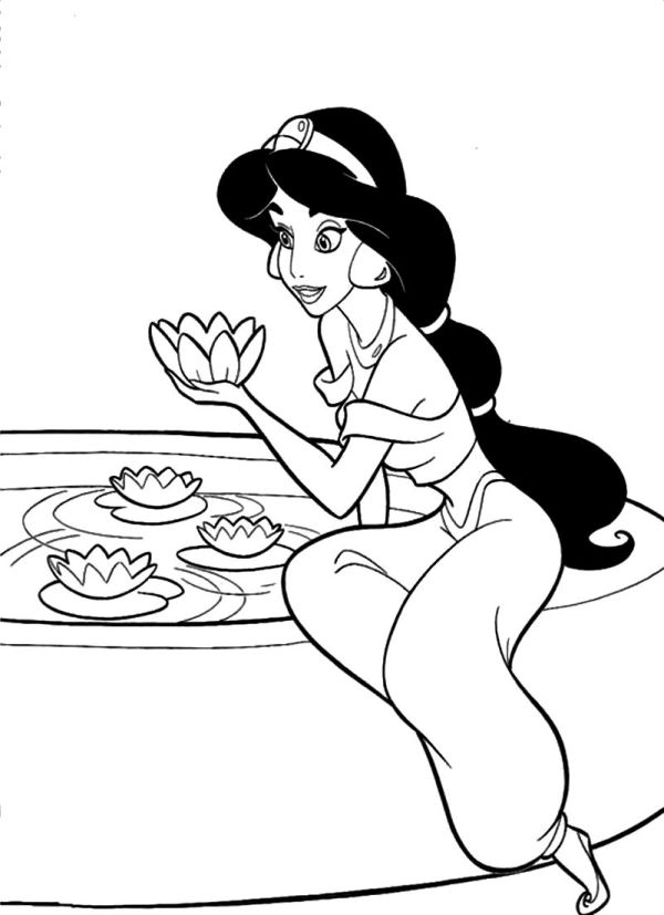 Jasmine Coloring Pages to Print