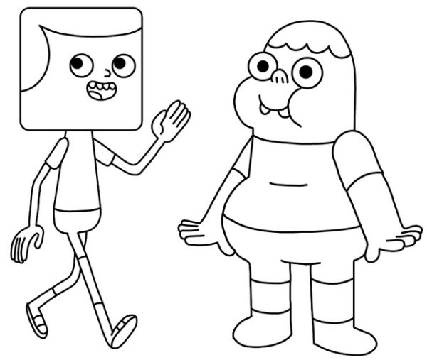 Jeff and Clarence Coloring Page