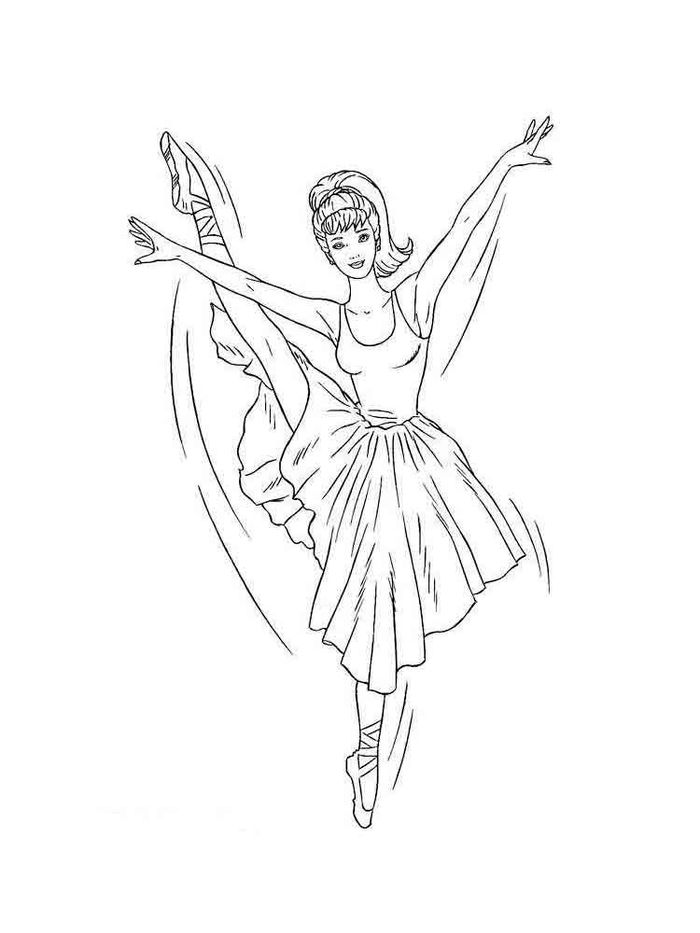 Ballet Coloring Pages For Girls PDF - Coloringfolder.com