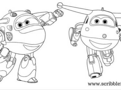 Jett And Mira Super Wings Coloring Pages