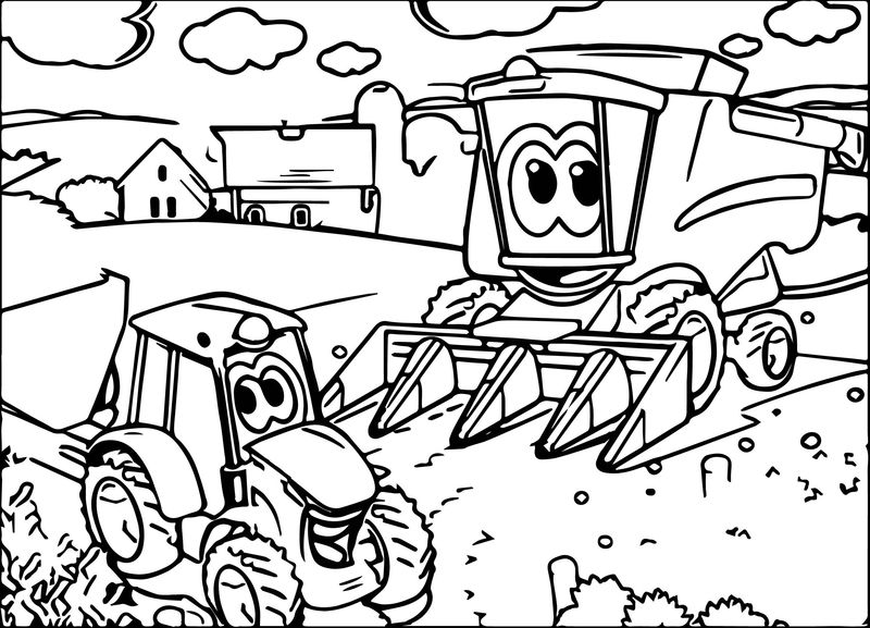 John Deere Tractor Coloring Pages For Kids Printable