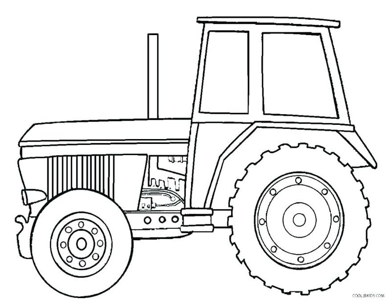 John Deere Tractor Coloring Pages For Kids