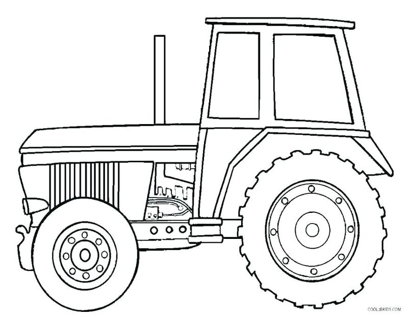 Printable Tractor Coloring Pages PDF For Kids - Coloringfolder.com