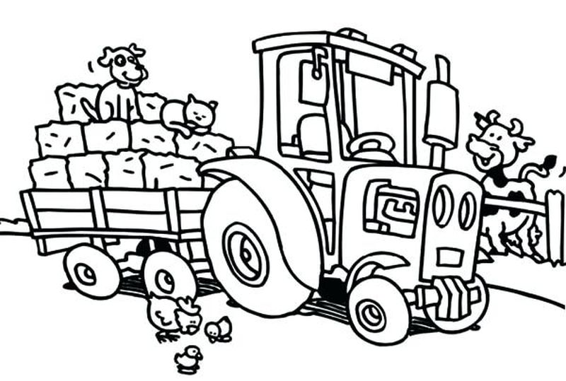 John Deere Tractor Coloring Pages To Print