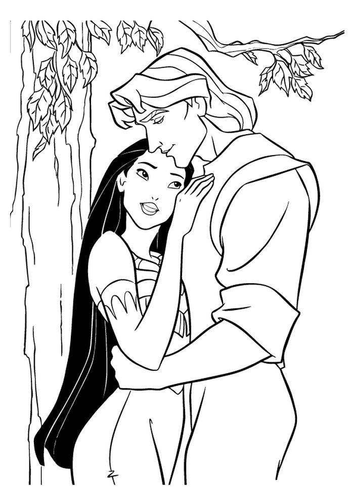 John Smith And Pocahontas History Coloring Pages
