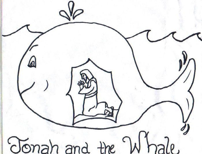 Jonas And The Whale Coloring Pages
