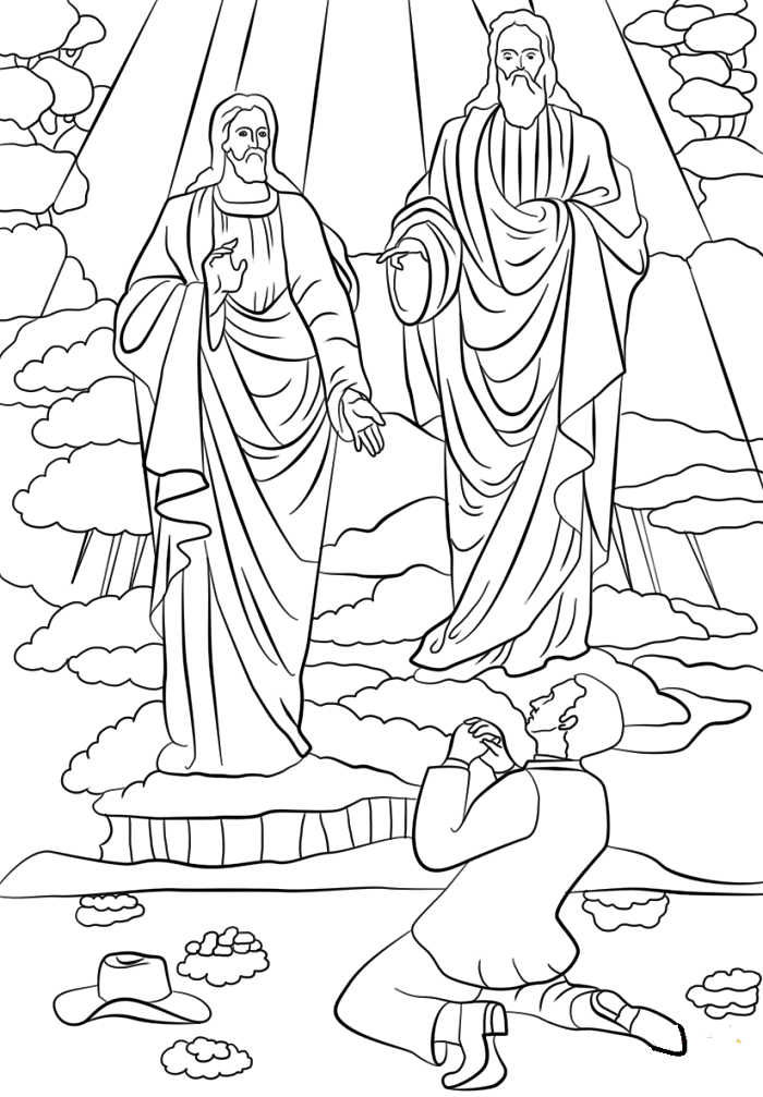 Joseph Smith First Vision Lds Coloring Pages