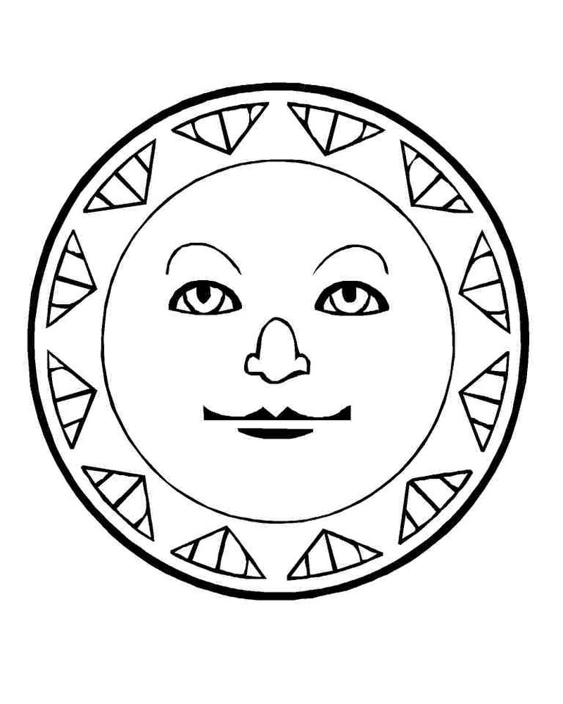 Joshua And The Sun Stood Still Coloring Page