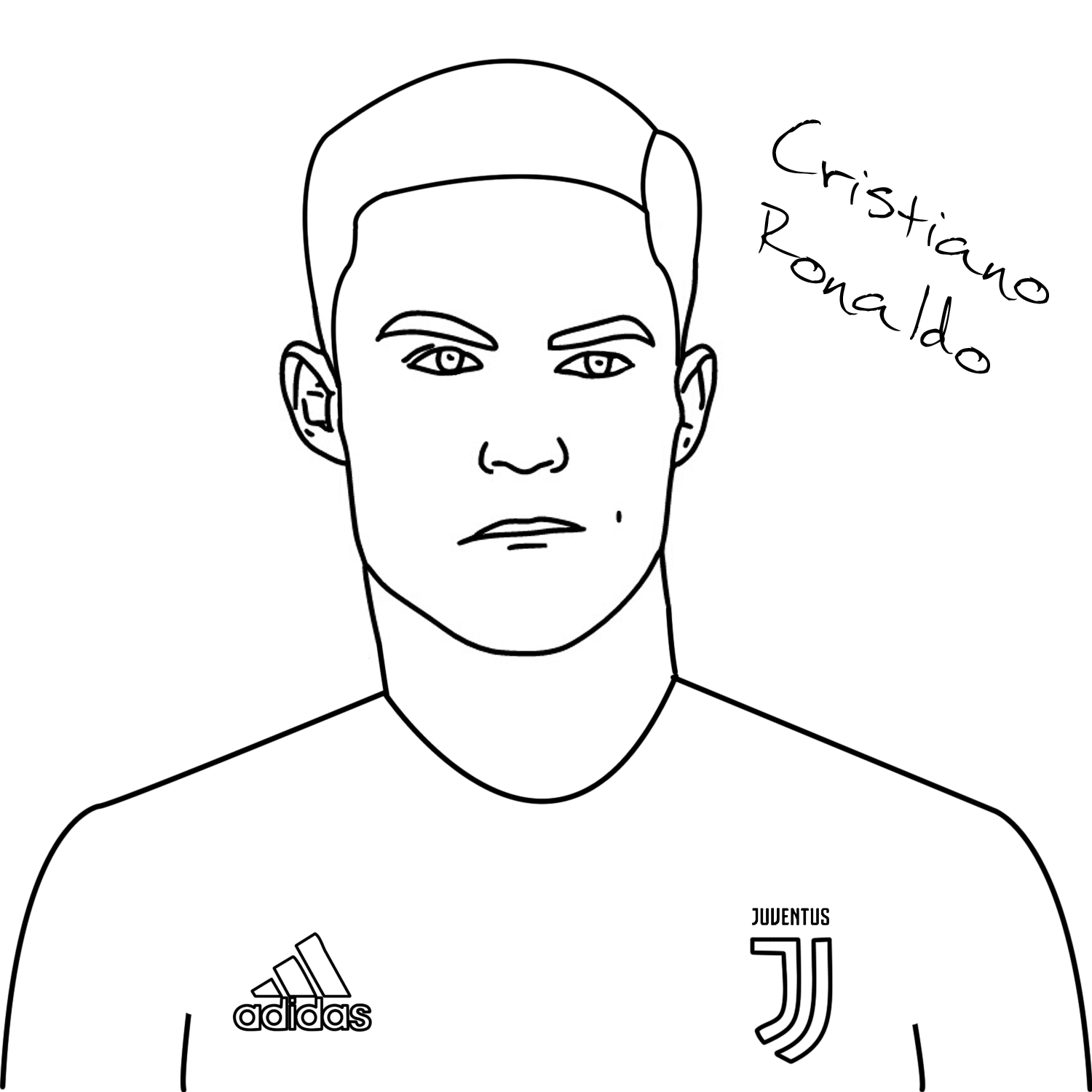 juventus cr7 coloring pages