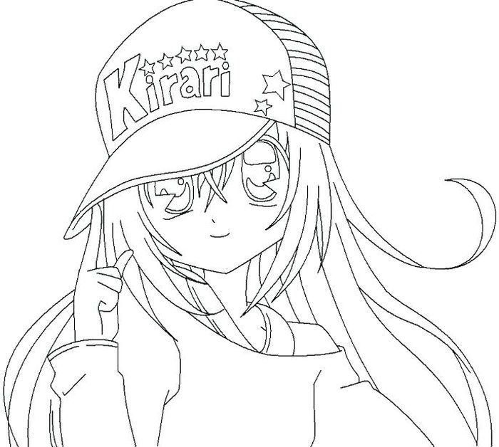 Anime Wolf Girl Coloring Page  Easy Drawing Guides