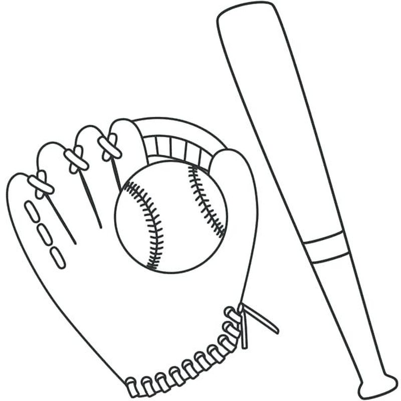 Kids Baseball Coloring Pages