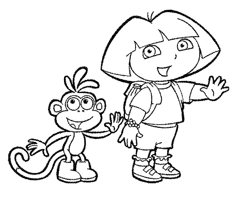 Kids Coloring Pages Dora