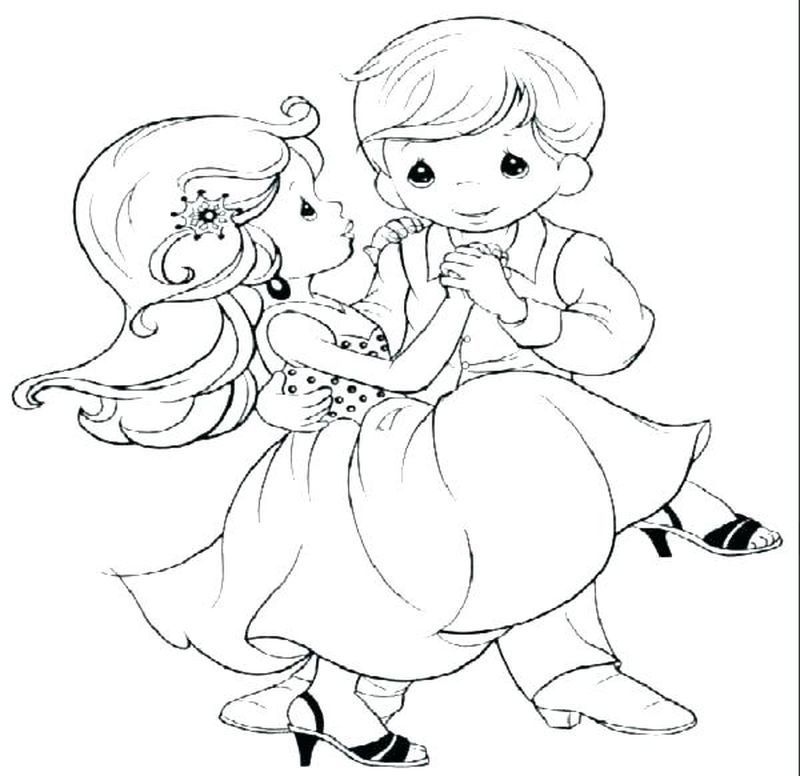 Kids Wedding Coloring Pages