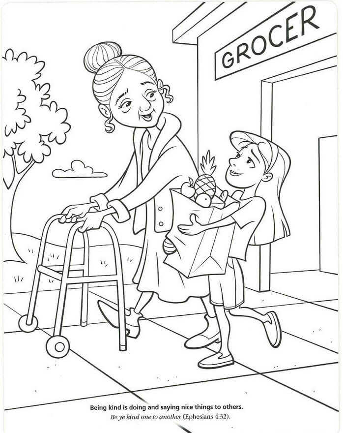 Kindness Coloring Page