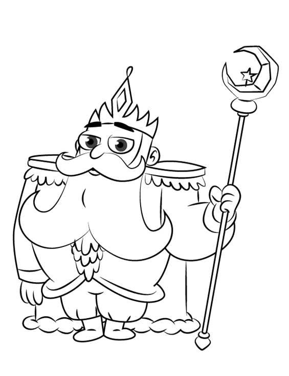 King Butterfly Star Vs. The Forces Of Evil Coloring Page