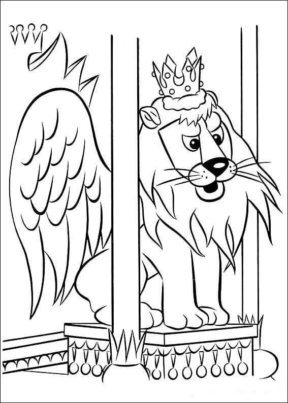 King Moonracer From Rudolph Movie Coloring Page