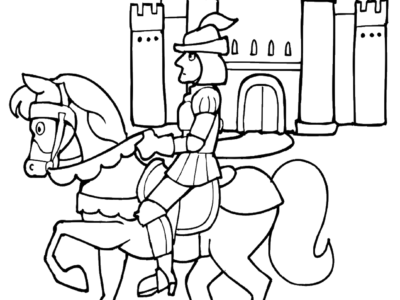 knight coloring pages