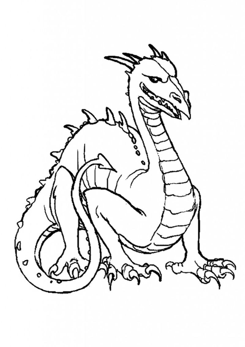 Komodo Dragon Coloring Pages