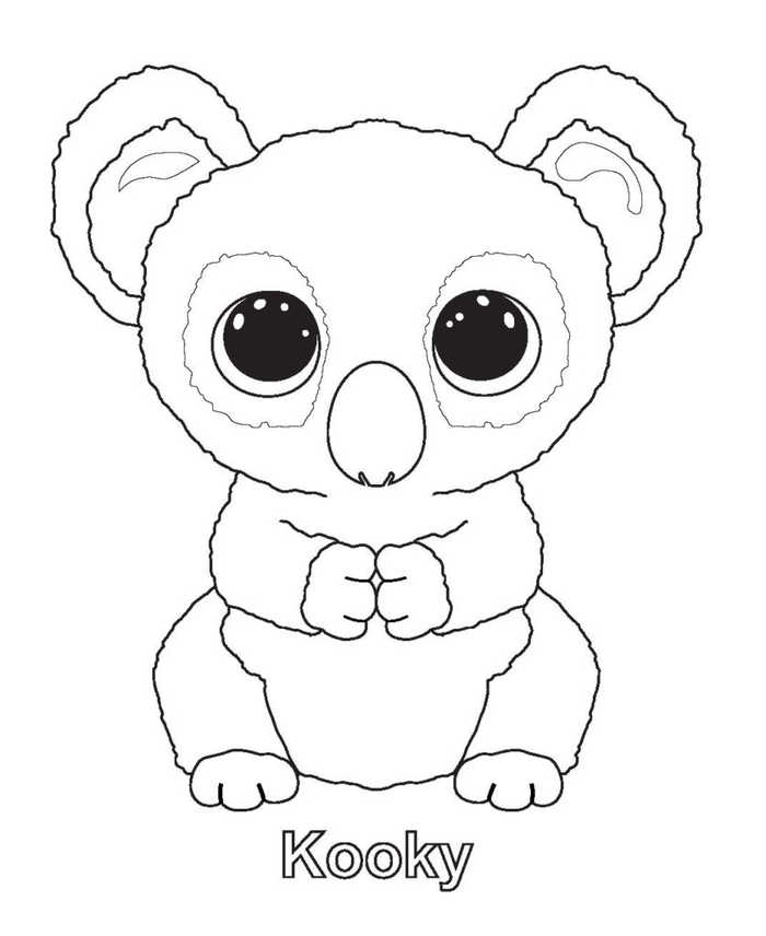Kooky Beanie Boo Coloring Pages