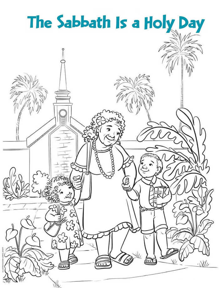 Lds Service Coloring Pages