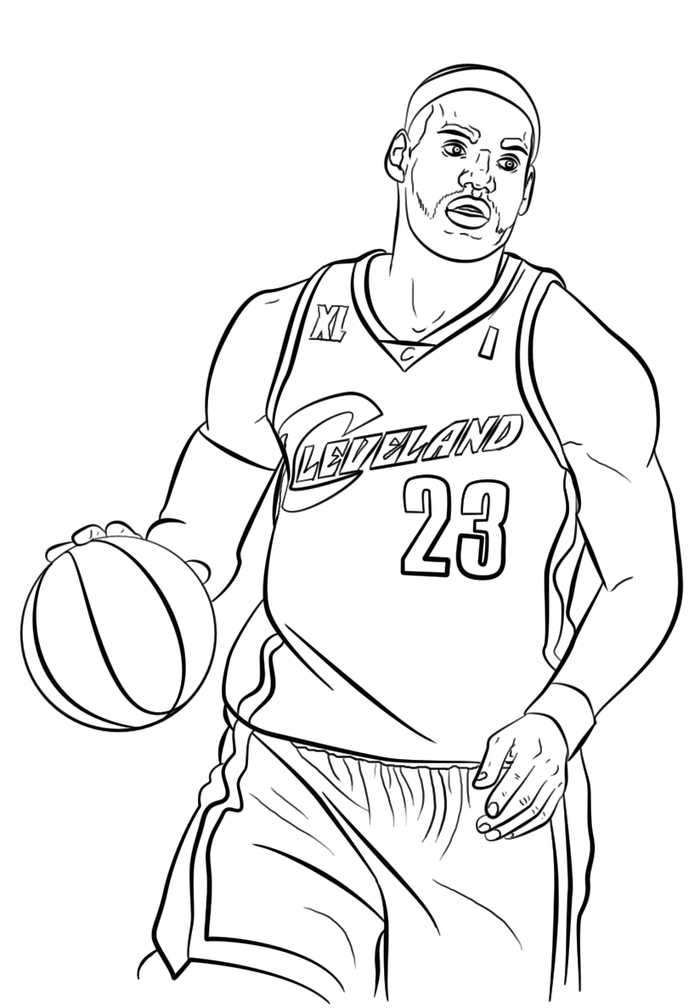 Lebron James Coloring Pages Free