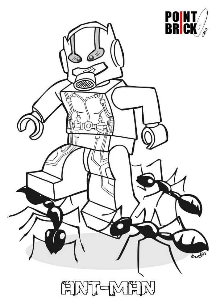 Lego Ant Man Coloring Pages