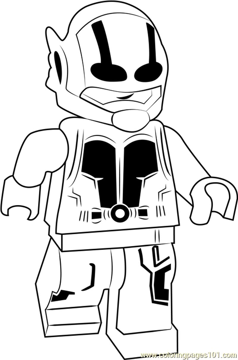 Lego Ant Man coloring page
