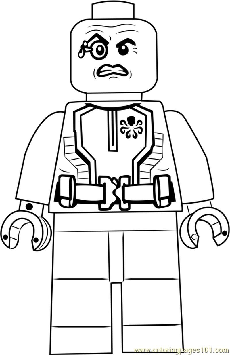 Lego Baron Wolfgang von Strucker coloring page