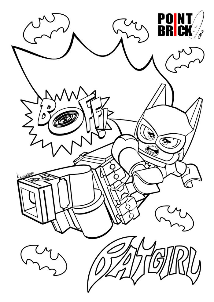 Lego Batgirl Coloring Pages