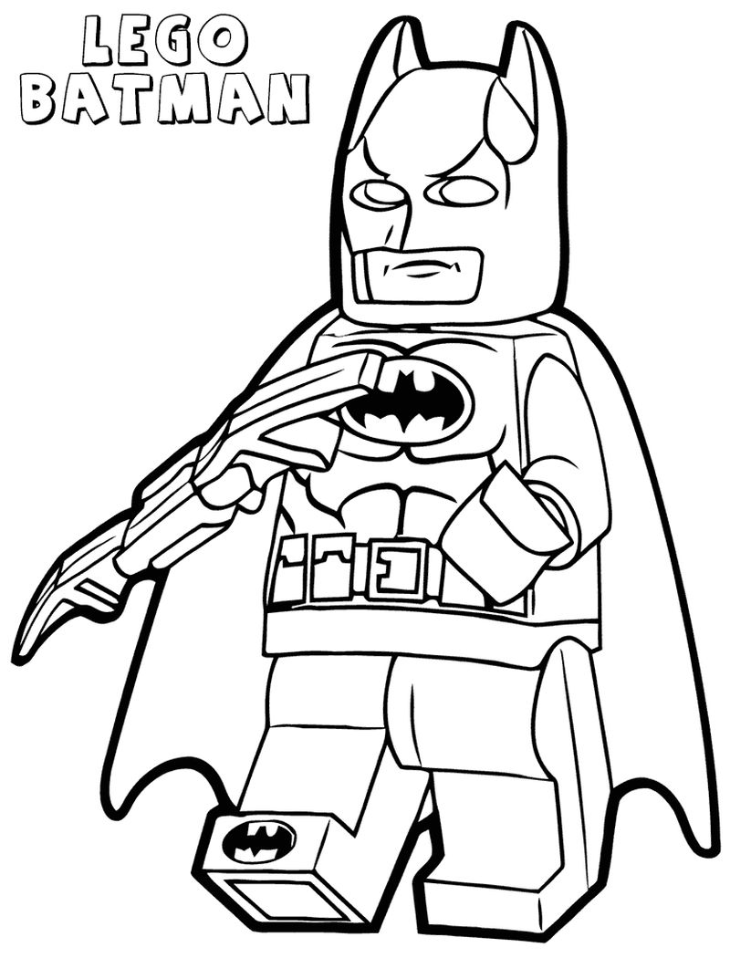 Lego Batman Coloring Pages Printable