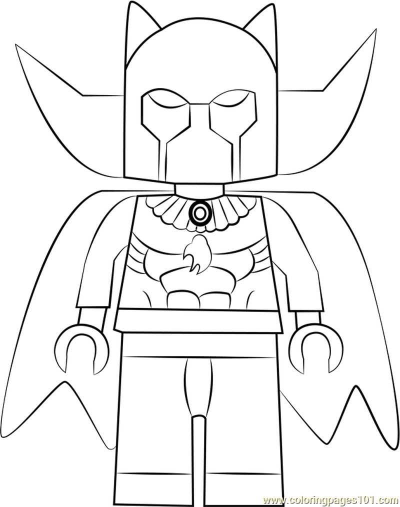 Lego Black Panther coloring page