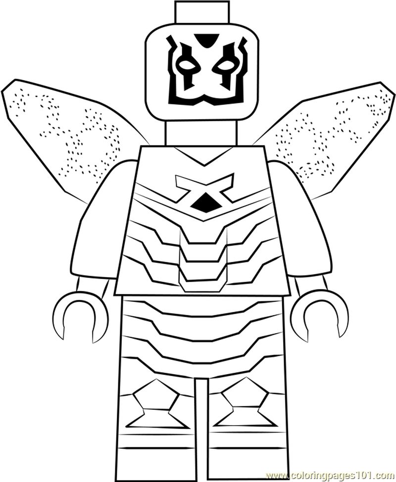 Lego Blue Beetle coloring page