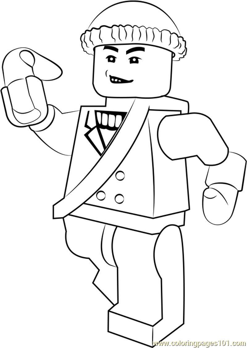 Lego Captain Boomerang coloring page