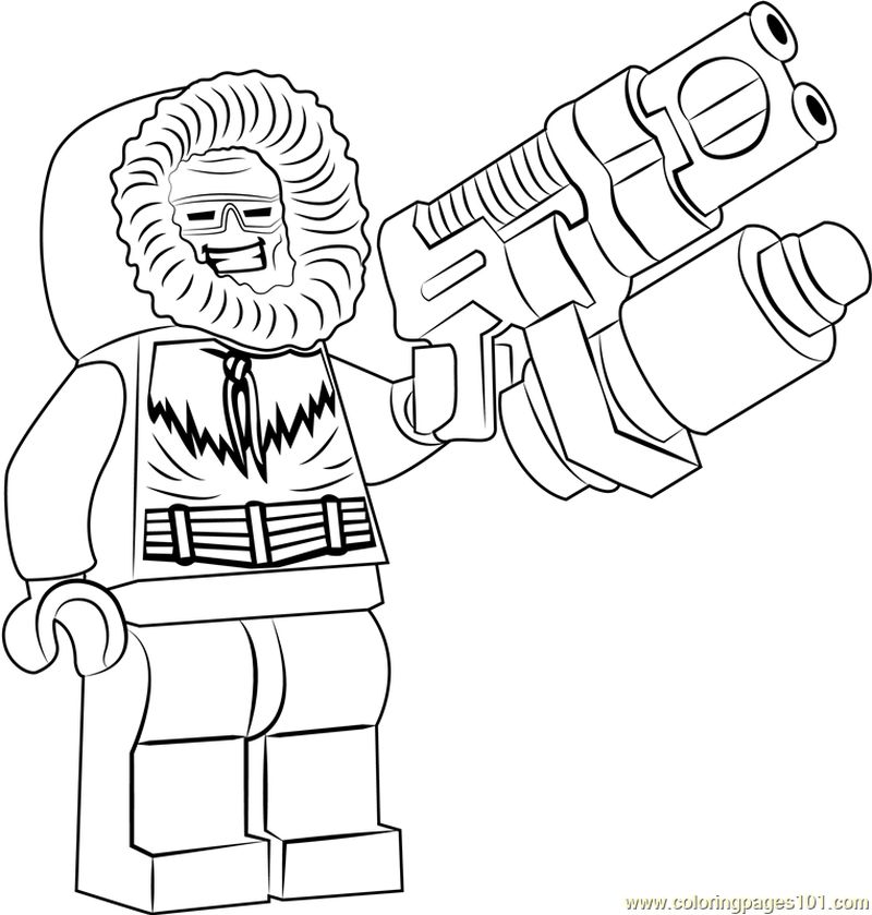 Lego Captain Cold coloring page