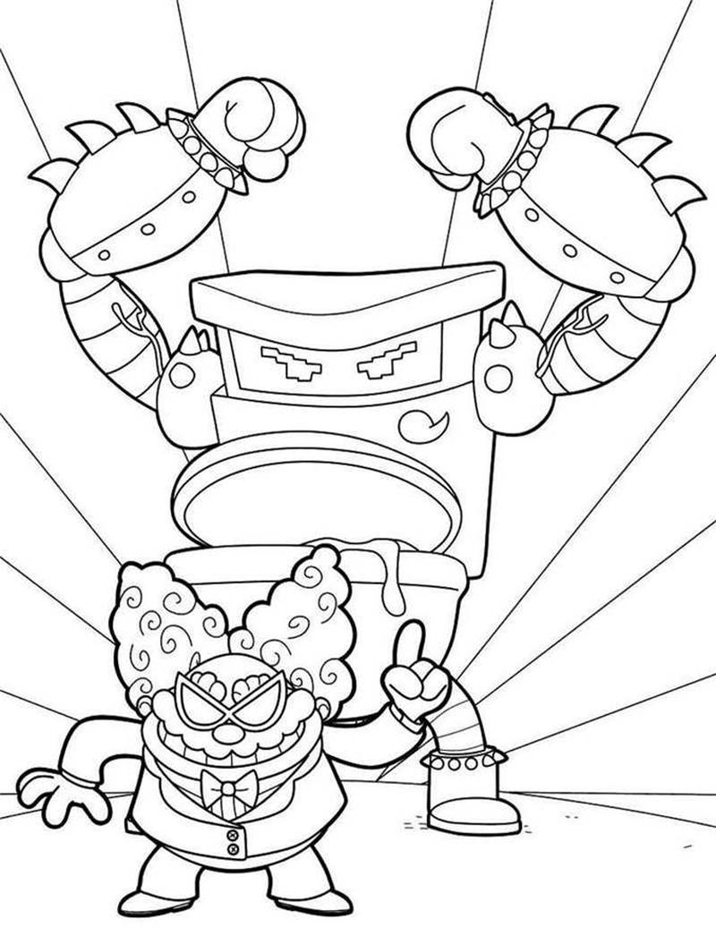 Lego Captain Underpants Coloring Pages